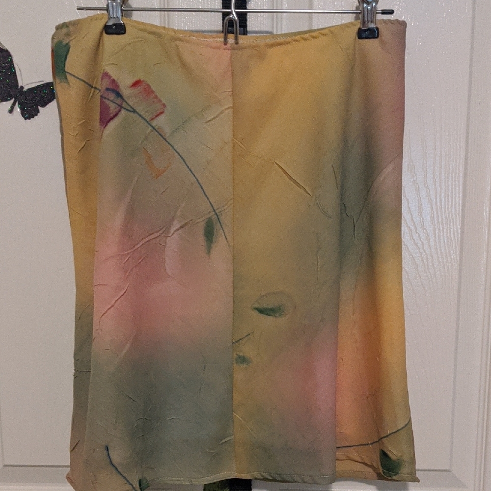 Lapis Multicolor Abstract Mini Skirt